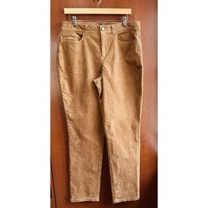 BROOKS BROTHERS Women's Corduroy Pants Tan/Camel Brown Size 12 Preppy Classic